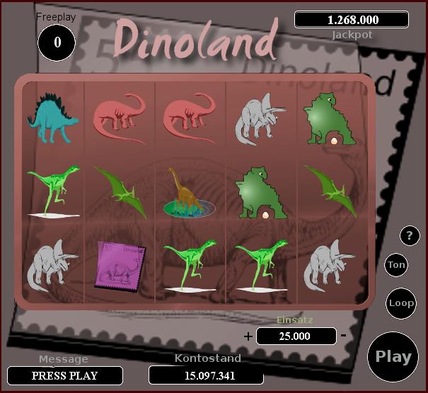 Dinoland * Gewinne bis 1000fach