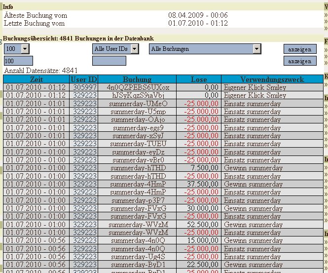 CK-Admin-Buchungsliste (VMS1.2)