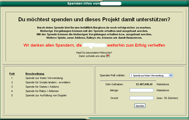 Spenden-Addon (VMS1.x)